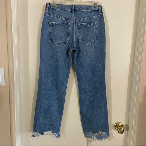 NWT Free People Maggie Mid Rise Straight Jeans - Picture 10 of 12